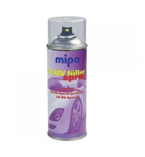 Mipa 1K UV FILLER Spray PRIMER GREY AEROSOL - 400ML - CAR PAINT SMART REPAIR